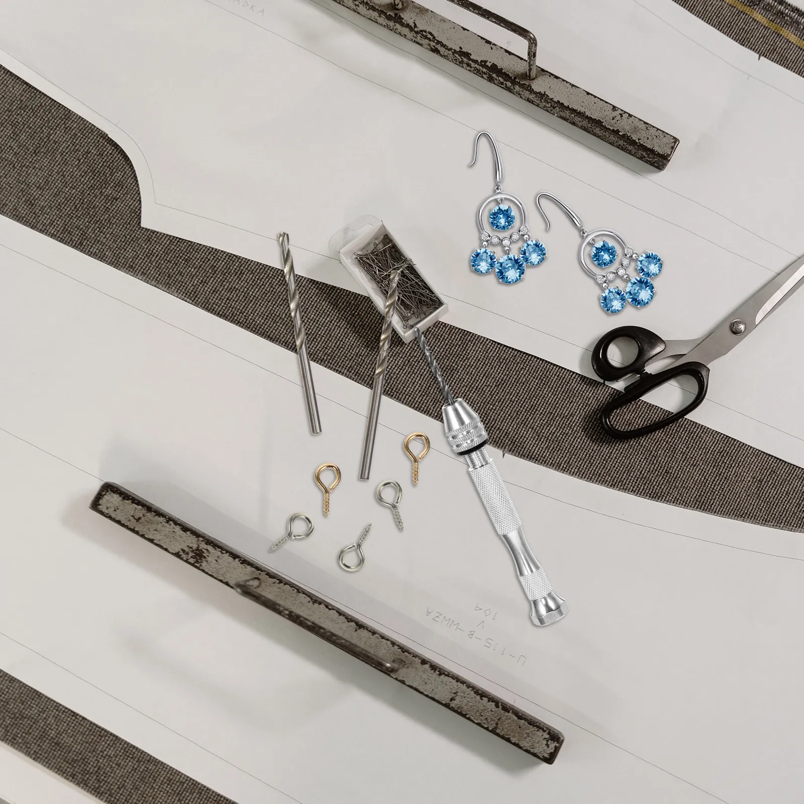 

Набор инструментов для установки винтовых петель: премиум-качество, нержавеющие, водостойкие, для изготовления ювелирных изделий, DIY, винтовые крючки-петли для браслетов