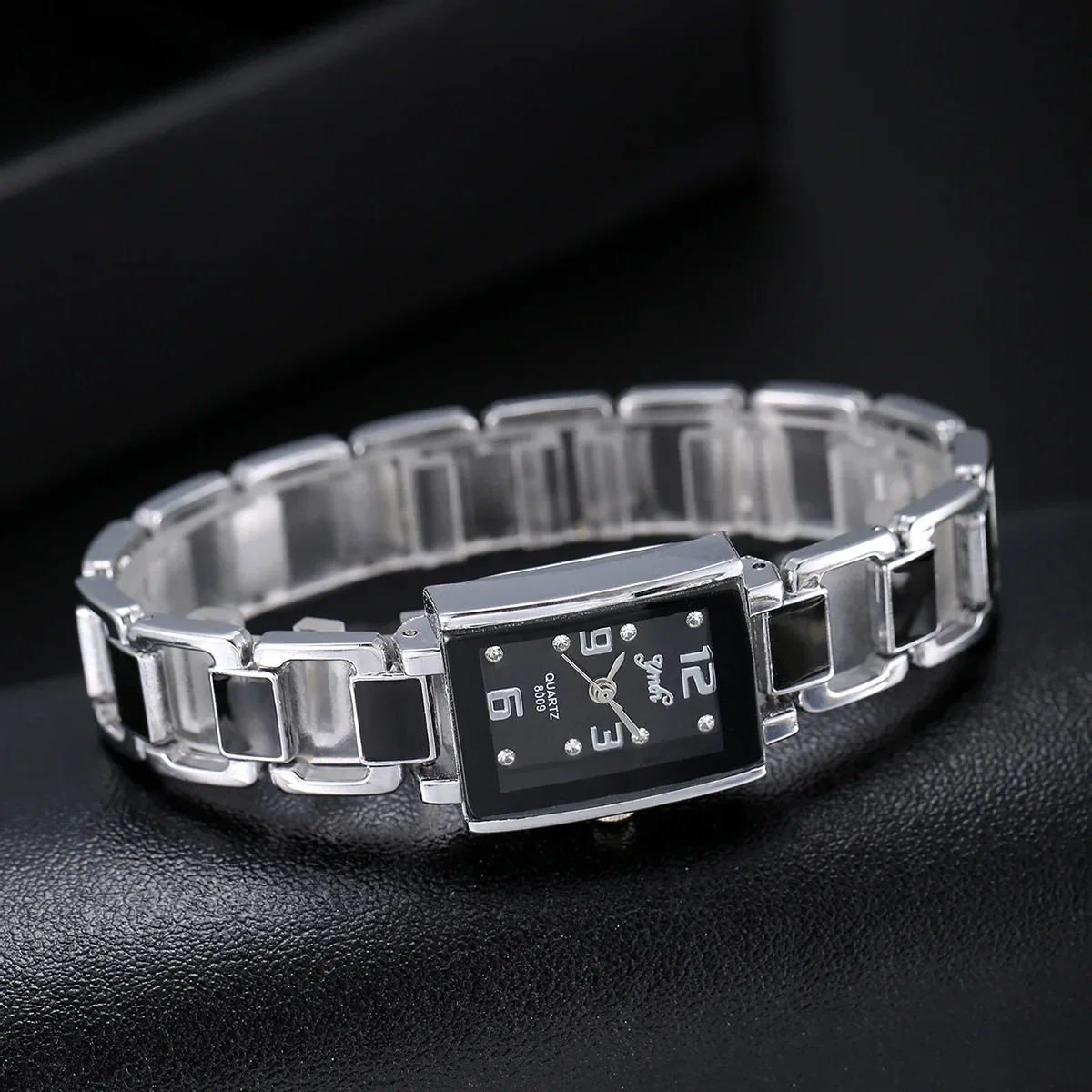 패션 아랍어 다이얼 여성 시계 사각 다이아몬드 다이얼 쿼츠 손목시계 여성 쿼츠 시계 소녀 시계 여성용 시계