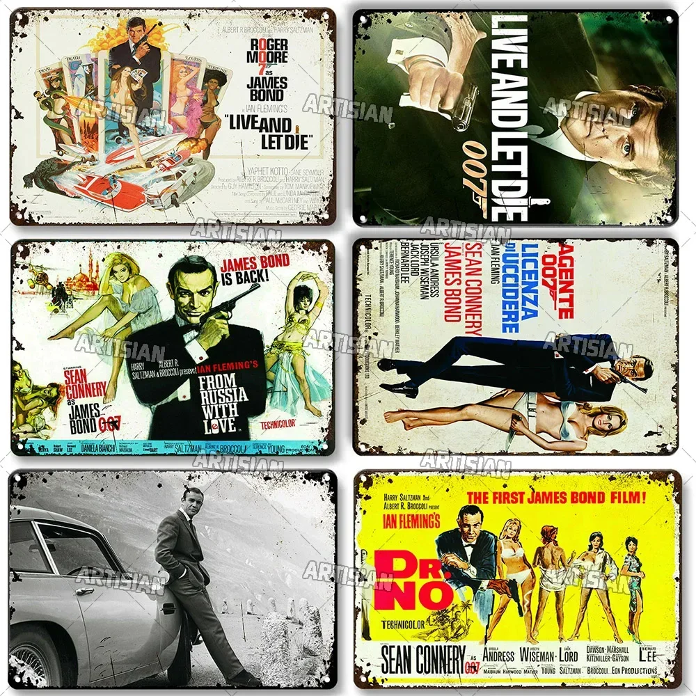 لوحة ديكور الفيلم معدن صدئ القصدير تسجيل بار نادي المنزل ديكور صناعي خمر لوحة معدنية فيلم ملصق مجلس علامات الحائط #3