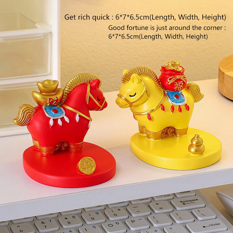 Chinese Zodiac Horse Ornaments Money Now Mobile Phone Bracket Chinese Fashion Decorative