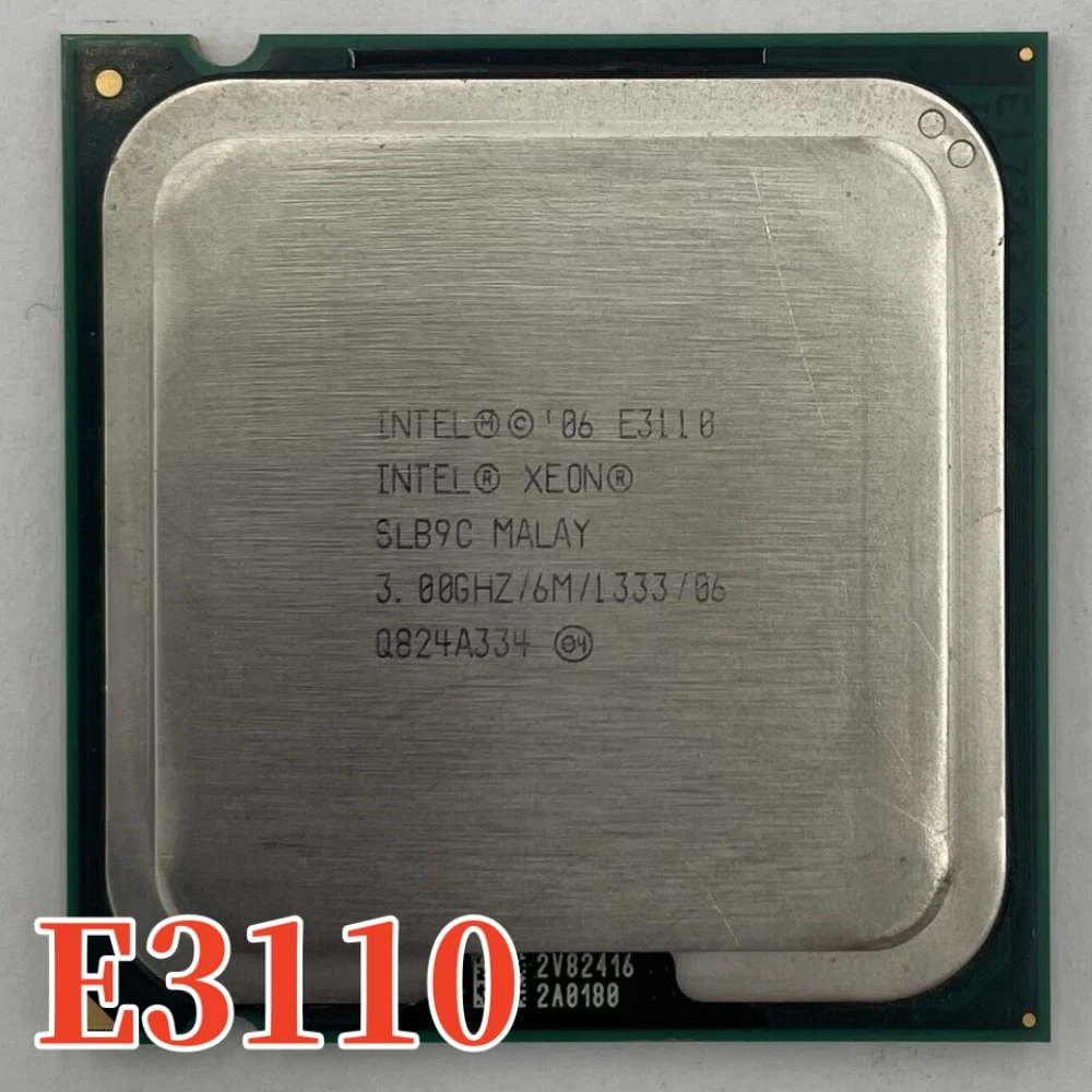 Original Intel Xeon Processor E3110 CPU 3.00GHz, 6M,1333MHz LGA775 ship out within 1 day equal to E8400