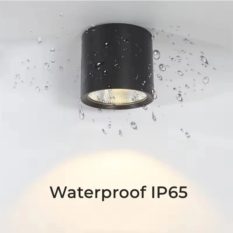 

Водонепроницаемые светодиодные потолочные светильники IP65 для поверхностного монтажа, уличная ванная комната, 7 Вт, 12 Вт, 18 Вт, туалет, кухонный цилиндр, точечный светильник