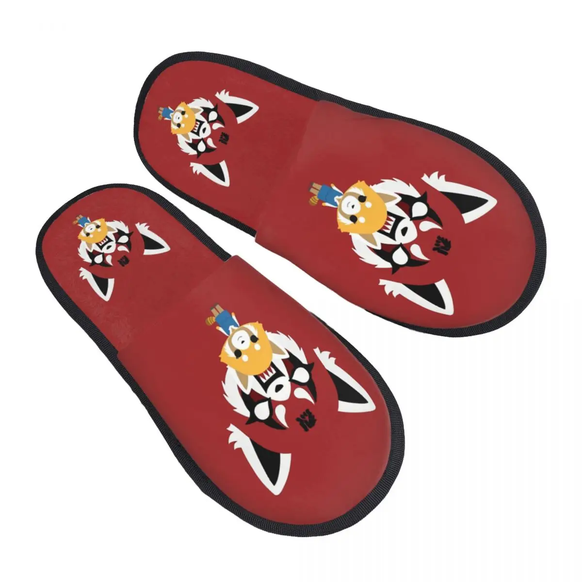 

Пользовательские агрессивные мягкие тапочки Retsuko с эффектом памяти, женская анимационная домашняя обувь для спа-салона
