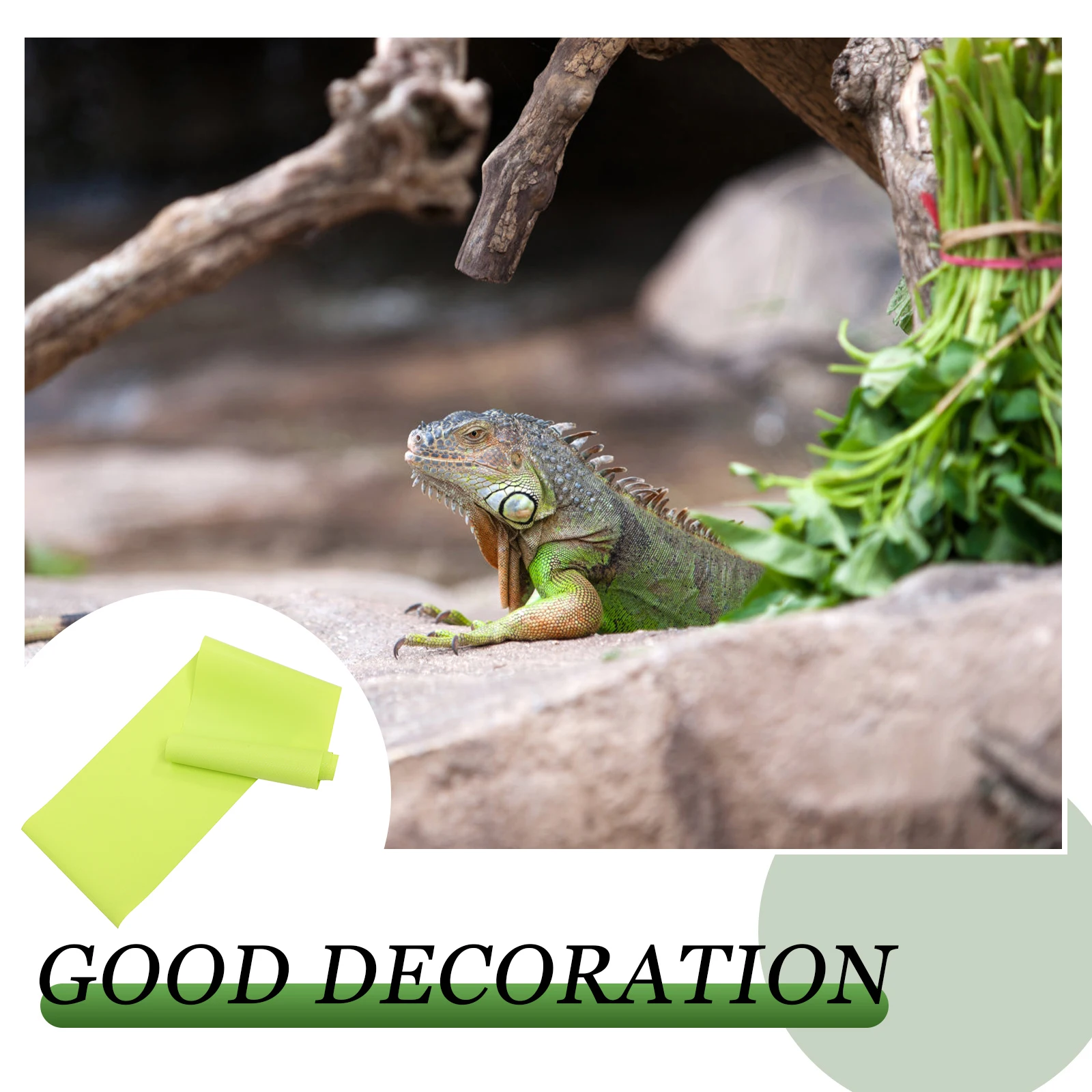 

2pcs Reptile Carpet Terrarium Floor Mat Thickened Eva Waterproof Odorless 20 Gallon Tank Mat Bearded Dragon Substrate Gecko Hide
