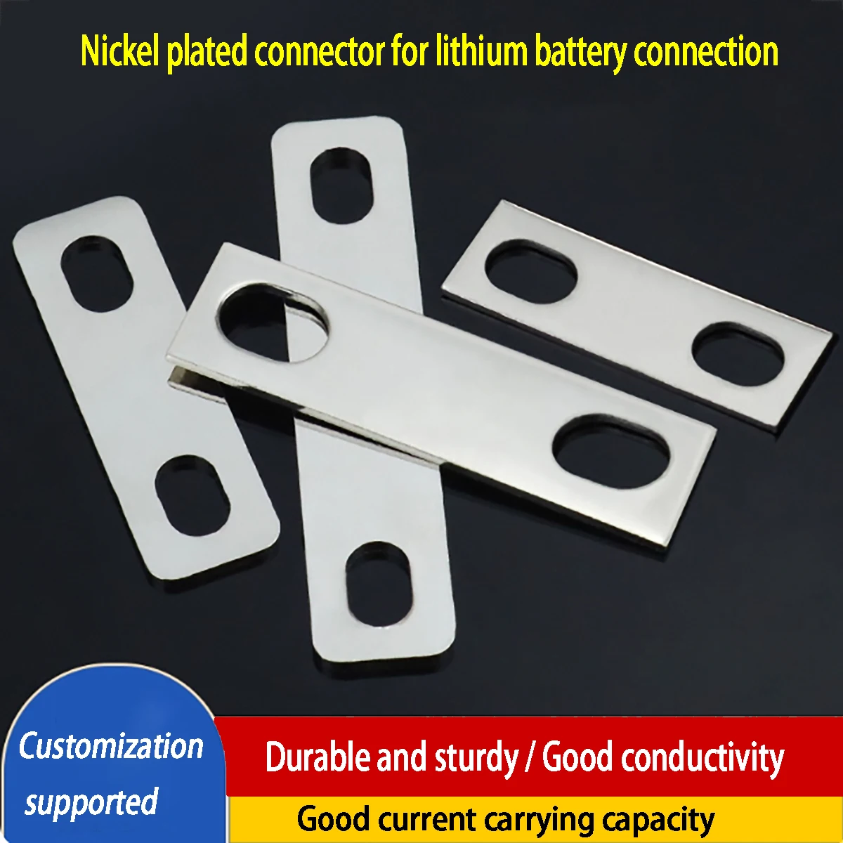 Lithium Battery Pure Purple Copper Nickel Plated Connecting Piece, Motor Electric Heating Tube Single Cross Piece