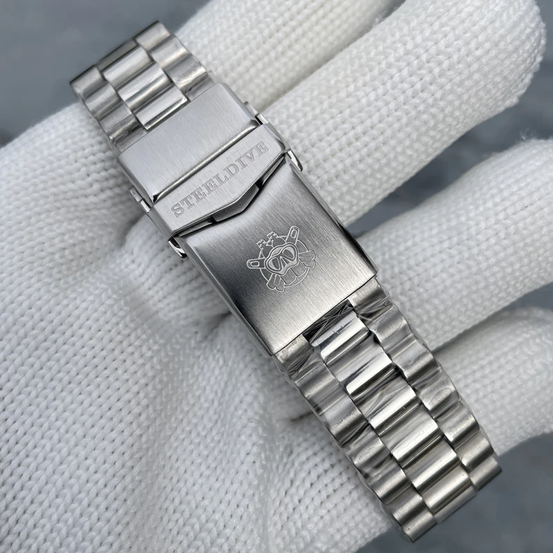 Steeldive masculino gmt relógio 40.5mm relógio de pulso mecânico automático mergulhador 300m à prova dwaterproof água BGW-9 luminosa safira nh35 moldura cerâmica