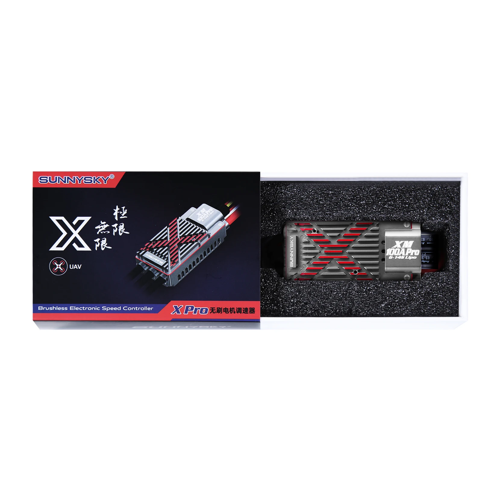 SUNNYSKY XM100A PRO ESC OPTO for Multi-rotor Dr-one/U-AV Fixed-wing Cruise High Stability 32 Bit Processor