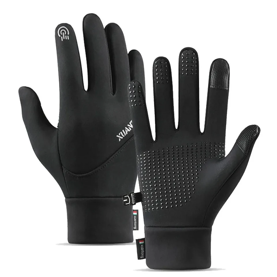 Running Gloves Men Women Windproof Waterproof Thermal Warmth Sports Jogging Gloves Non-slip Palm Touch Screen Anti-drop