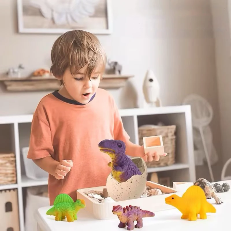 Creative Jurassic Dinosaur Egg Toy Soak In Water To Expand Hatching Breaking Shell Children Early Education Growth Cognition Toy