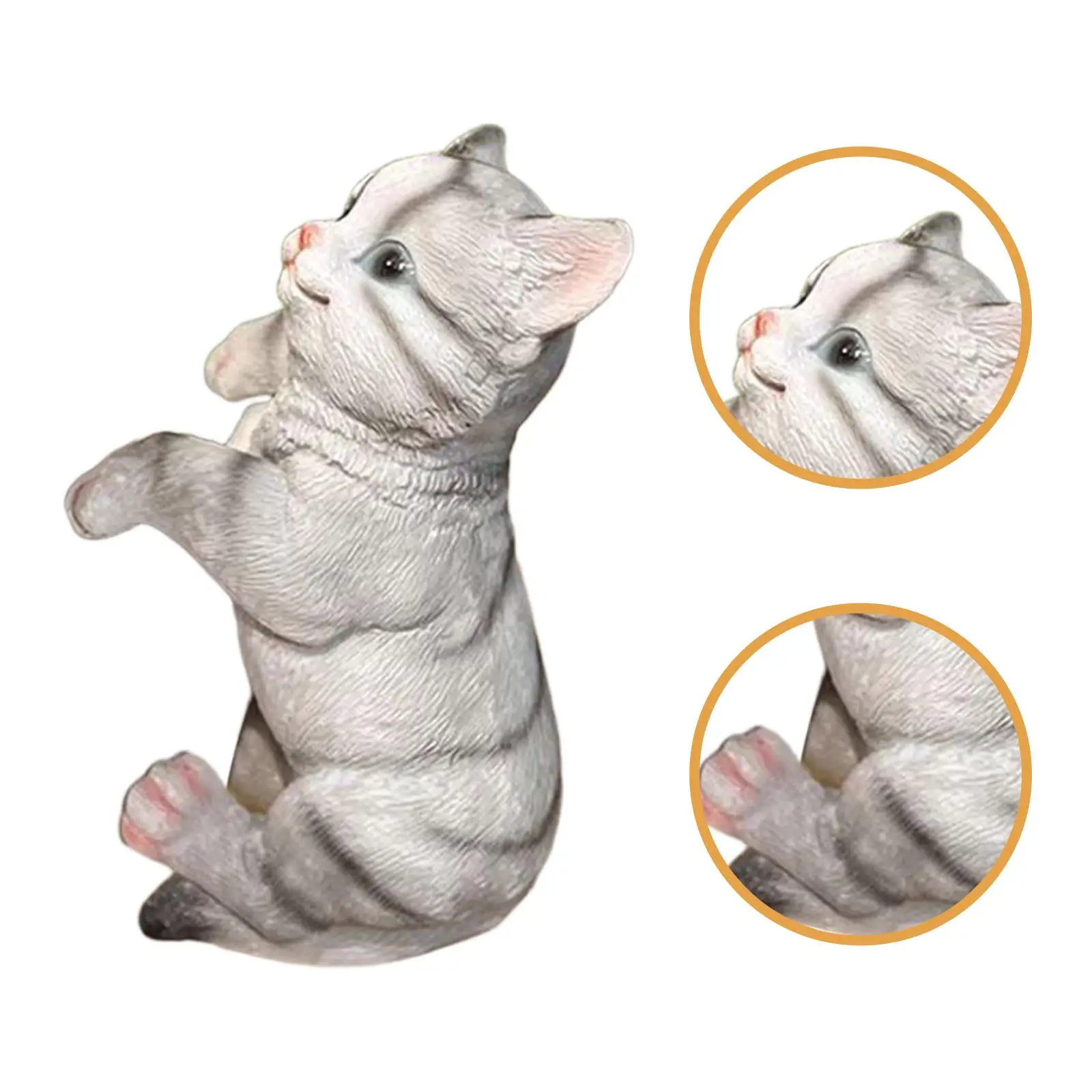 Sculptures and Figurines Resin Garden Animal Pot Hugger Statue Realistic Planter Edge Decor for Patio