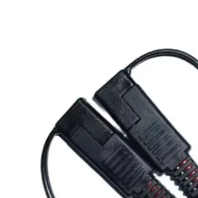 2 Pcs 20 Amp Extension Cable with Dust Covers for Use with For Heavy-Duty Power Distribution and Charging Systems