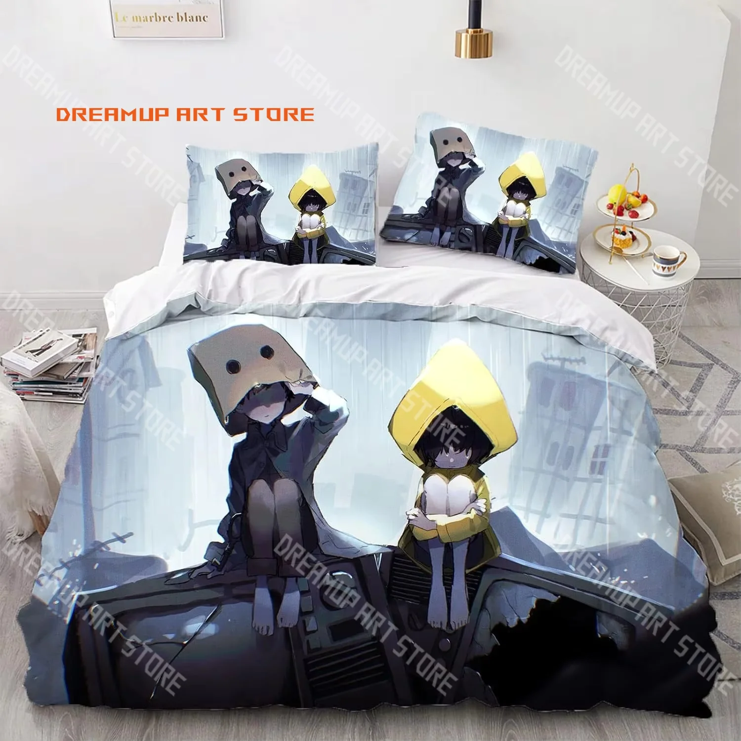 2026 3D Print Little Nightmares Game Bedding Set Single Twin Full Queen King Size Bed Set Adult Kid Bedroom Duvetcover Set