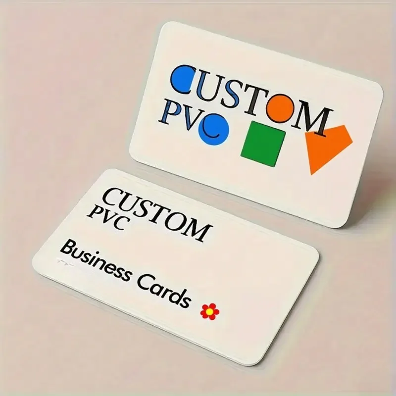 High Quality 100 PCS Custom PVC Business Cards Free Design Full Color Print for Corporate Branding