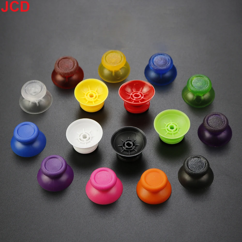 JCD 2pcs For PS4 Pro Slim Controller 3D Analog Joystick Thumb Stick Grip Cap Thumbsticks Cover Mushroom Cap Replacement Part