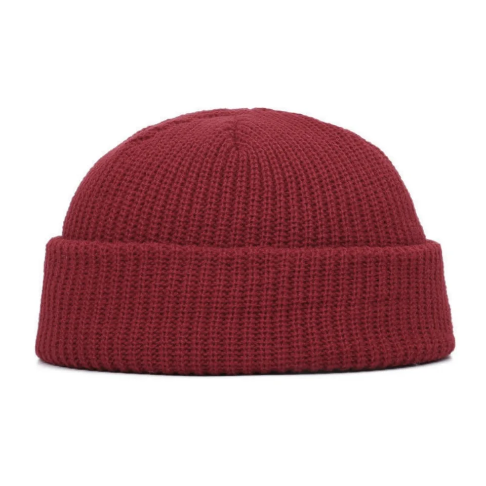 Knitted Hat for Men & Women Caps Wool Fashion Simple Warm Skullies Beanies Solid Autumn Winter Beanie Cap Trendy Style, image 8