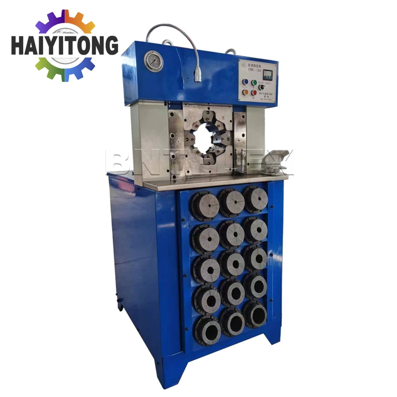 High quality Crimping Machine Blue Rubber Pipe Crimping Machine Hose Pressing Machine