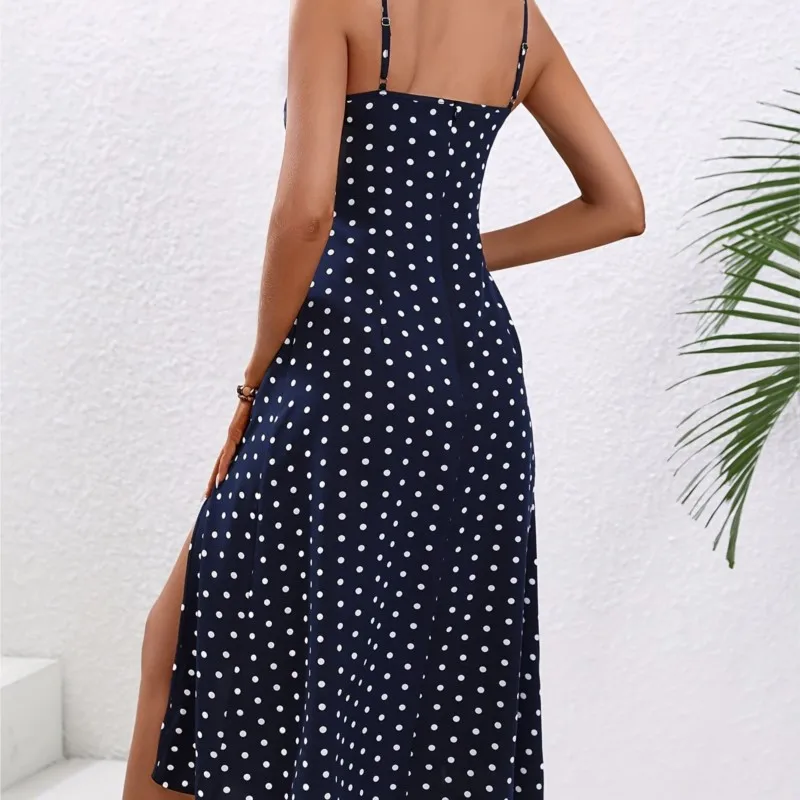 女性用セクシーなスパゲッティストラップドレス、プリント柄ノースリーブローブ、カジュアルビーチバケーションパーティー、プロム、デート、イブニングドレス、サマードレス