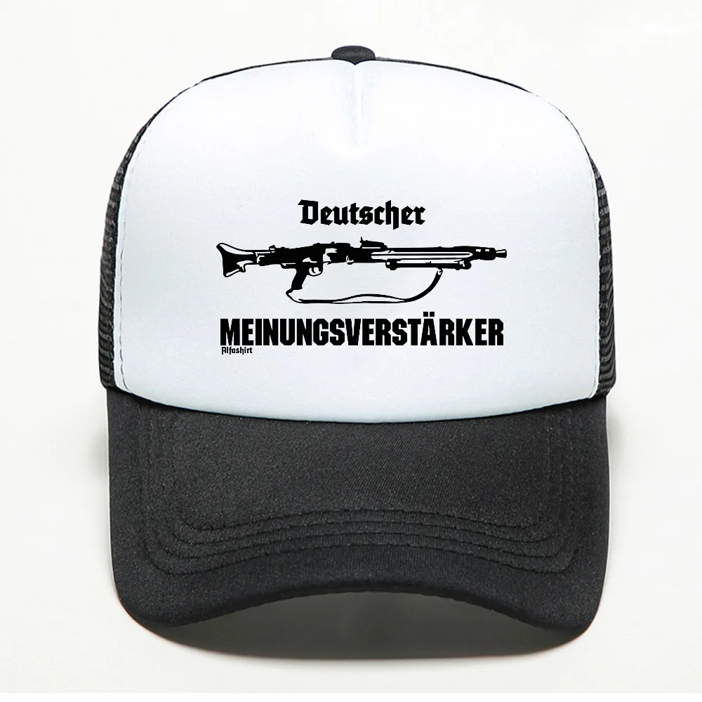German Opinion Supporter Mg42 Machine Gun 7 .92 57mm baseball cap Summer Cool mesh breathable adult Adjustable Trucker Hat