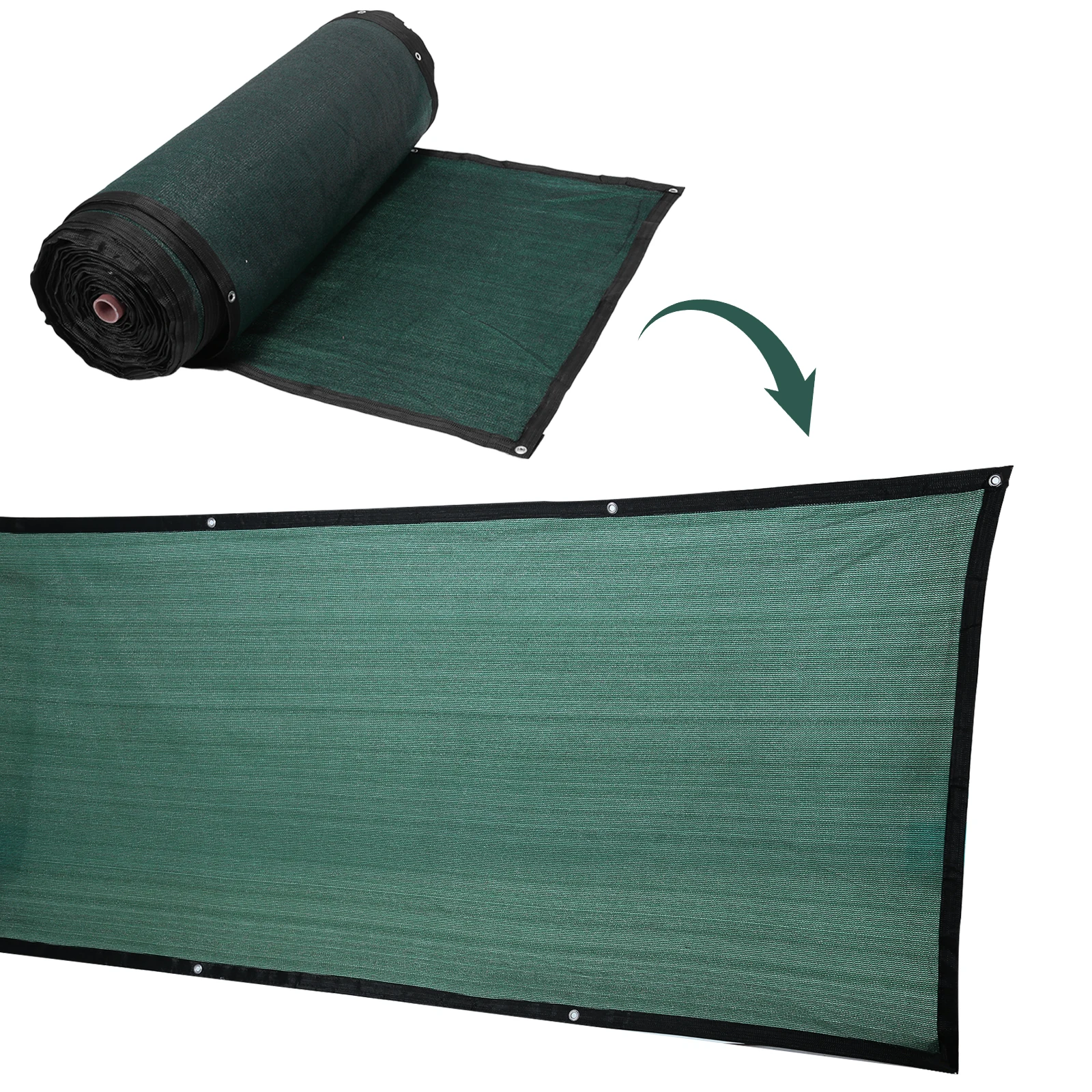 

Забор-экран для конфиденциальности 1,22 м x 138 м, 90% затенения, с усиленными креплениями и металлическими люверсами для стен, сада, двора, заднего двора