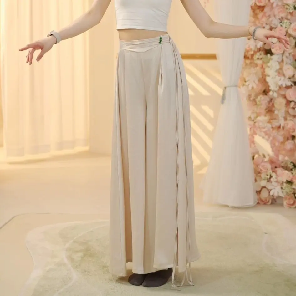 

Classical dance pants Chinese dance practice clothes Summer modern dance wide-leg pants performance clothes Women's
