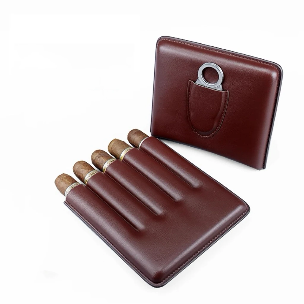 5-etuis-de-protection-pour-cigares-en-cuir-boite-a-cigares-hydratante-avec-coupe-cigares