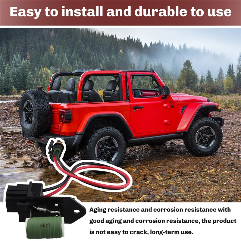 Car Engine Cooling Fan Motor Wiring Harness 55056789AC For Jeep Wrangler JK 2007-2018 Car Accessories