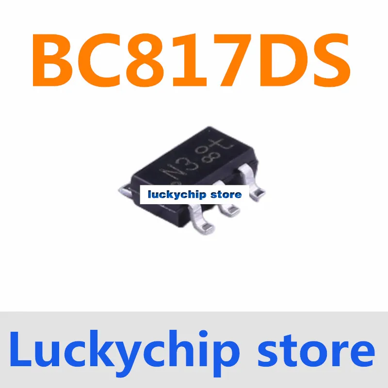 5PCS Original genuine BC817DS BC817 patch SOT23-6 NPN (dual) 500mA 45V silk screen N3