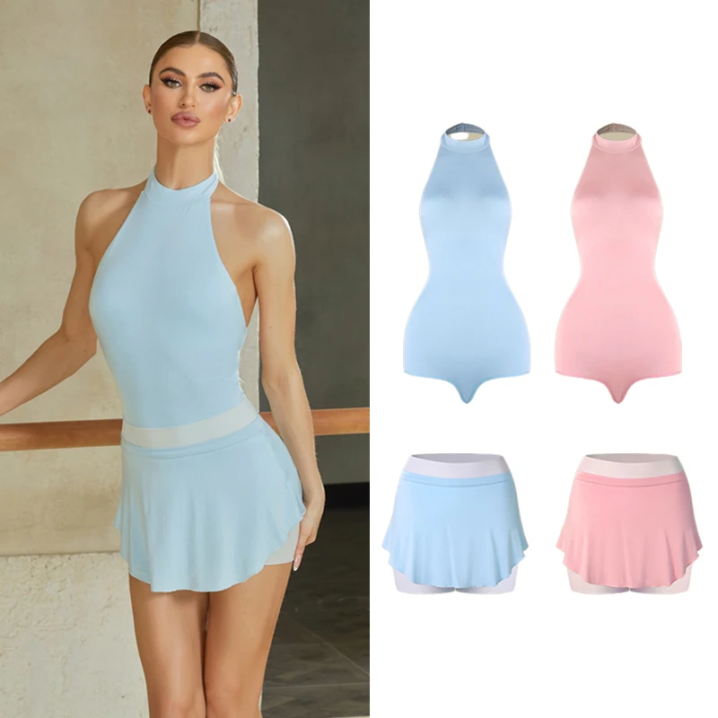 

New Ladies Ballroom Dance Competition Clothes For Women Latin Dance Training Suit Adults Chacha Rumba Latin Dance Costume 13035