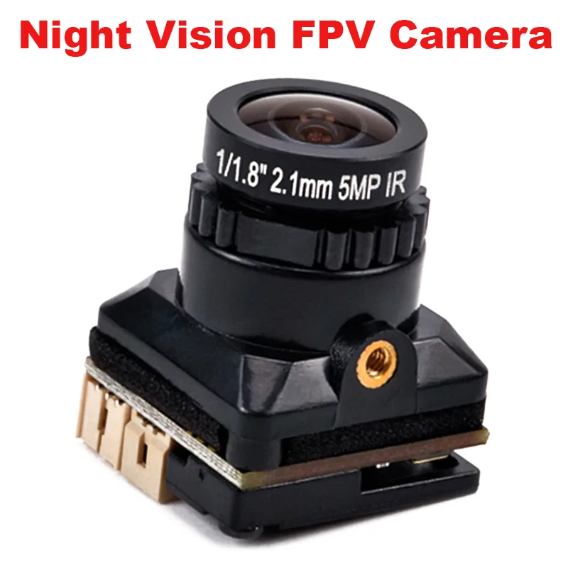 JINJIEAN Bat 1 Night Vision FPV Camera CNC Housing High Resolution 19*19*22mm For FPV Drone Crossing Aircraft DIY Parts