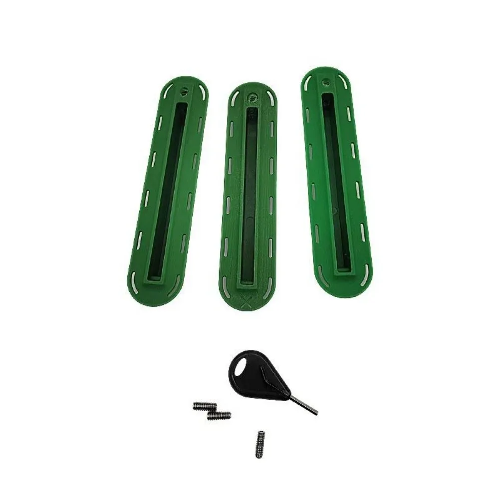 1set Including Screws and Key Surfing Fin Boxes Multicolors 15*3.1cm Tri Fins Box Single Tab Fin Plugs 3 Pack
