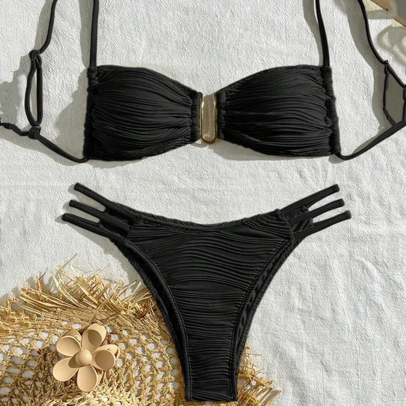 Sexy Bikinis 2025 Women's Swimwear Female Swimsuit For Swimming Wear Bathing Suits Brazilian Bikini Set Beachwear Pool Bather