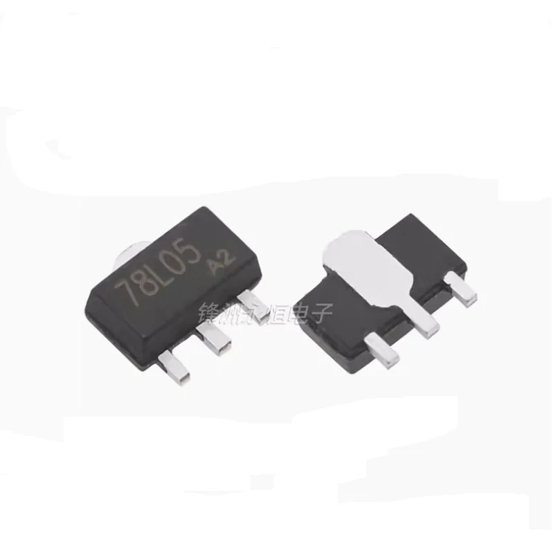 السفينة حرة 100 قطعة 78L05 SOT-89 SMD الجهد المنظم 5 فولت 100mA
