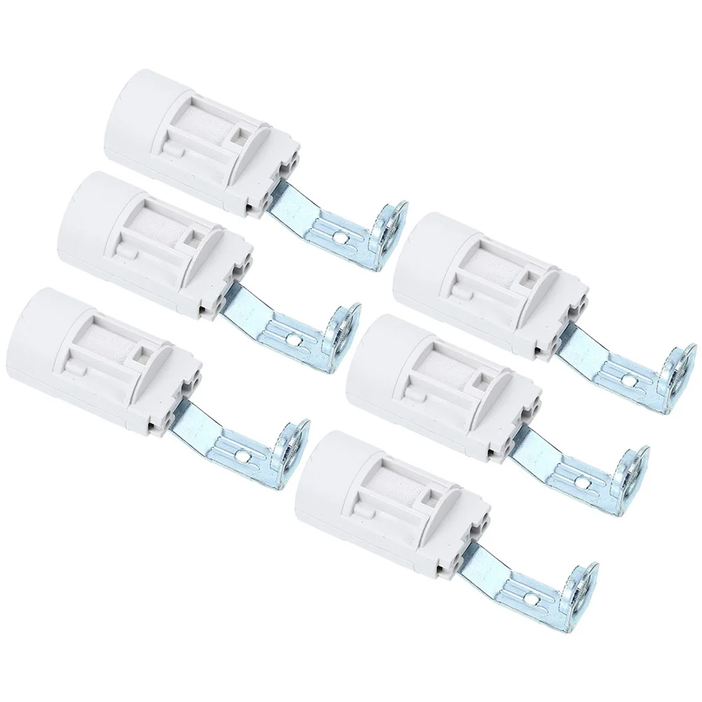 

6 Pcs Candelabra Socket Holder E14 Base Sockets Lamp Parts Replacement Bulb Fixture Christmas Light Accessories Lamp Bases Diy