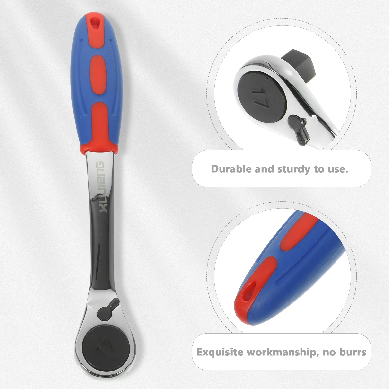 

17 MM Ratchet Wrench Universal Small Rachet Wrenches Quick Release Spanner Cordless