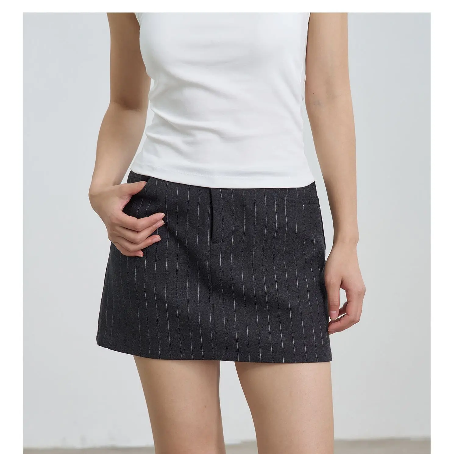 SALIENCY Original Striped Shorts Skirt Summer Elegant and Stylish Casual Fashion Skirt for Women