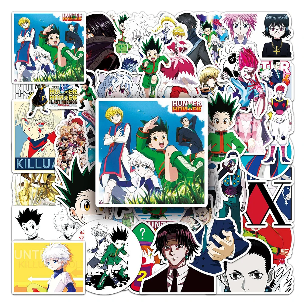 10/30/50 Stück Klassische Anime Hunter×Hunter Cartoon Graffiti Aufkleber Wasserdicht DIY Koffer Motorradhelm Gitarre Coole Aufkleber