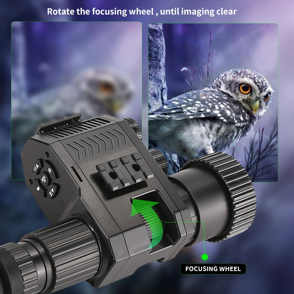 Ziyouhu Nieuwe Digitale Hd Nachtzicht 720P/1080P Videocamera Kruiscursor Optiek Infrarood Monoculaire Achterkant Toevoegen Op Telescoopjacht