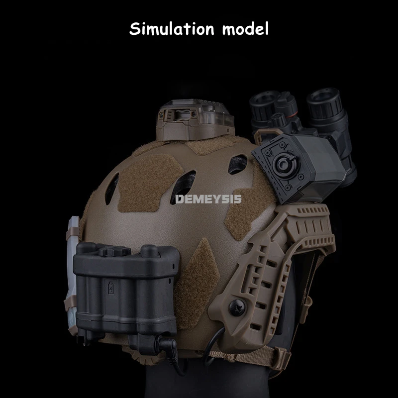 Casco Airsoft AN/PVS-31 con soporte batería NVG – Réplica - imagen 4