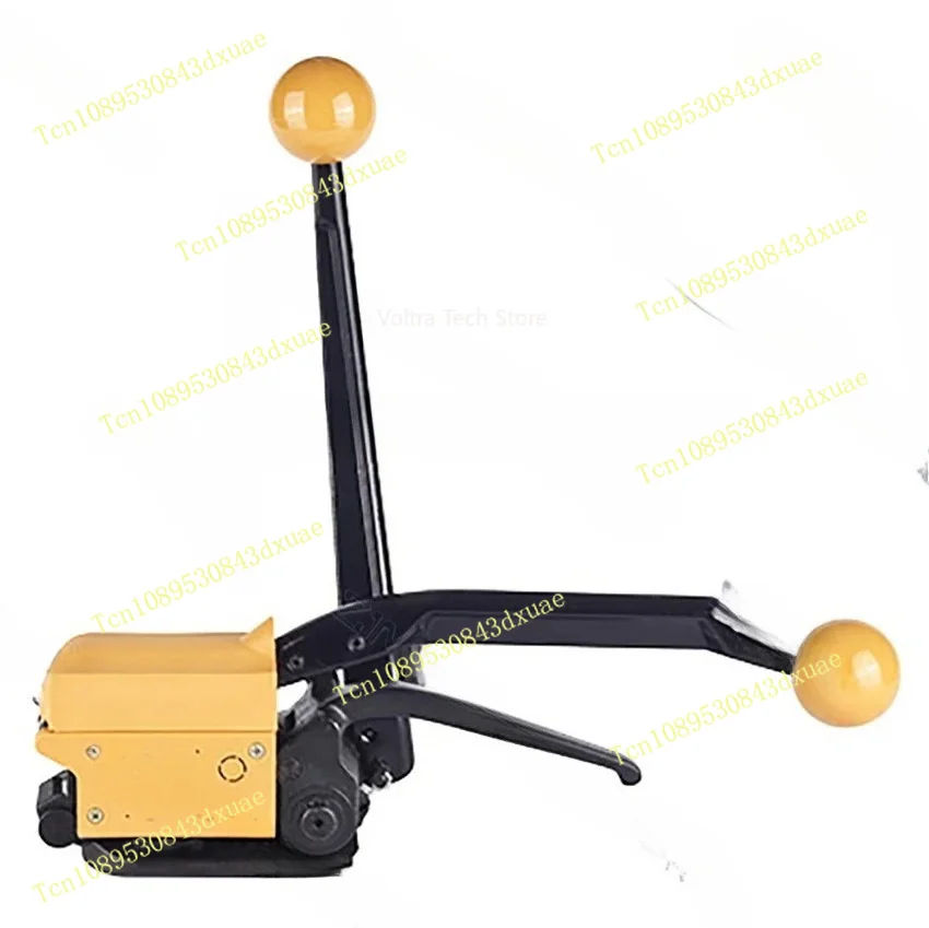 Manual Steel Strapping Tool A333 Buckle Free Sealless Handheld Steel Strapping Machine for 13/16/19 MM Steel Strip Strap