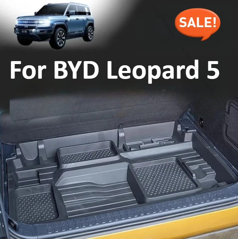 

Car Trunk PP Material Storage Box For BYD Leopard 5 Modified Auto Trunk Lower Hidden Storage Box Car Interior Upgrade Parts