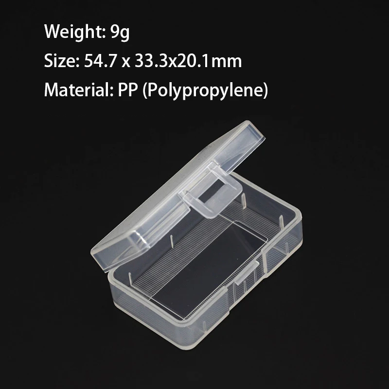 9V Square Plastic Battery Storage Box Practical Convenient Place Battery Container Transparent Protective Case High Quality B3