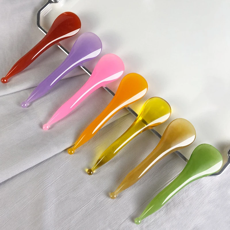 Gouache Scraper Facial Massager Eye Scraping Face Massage Meridian Therapy Guasha Board Body Health Care Gua Sha Plate Tool