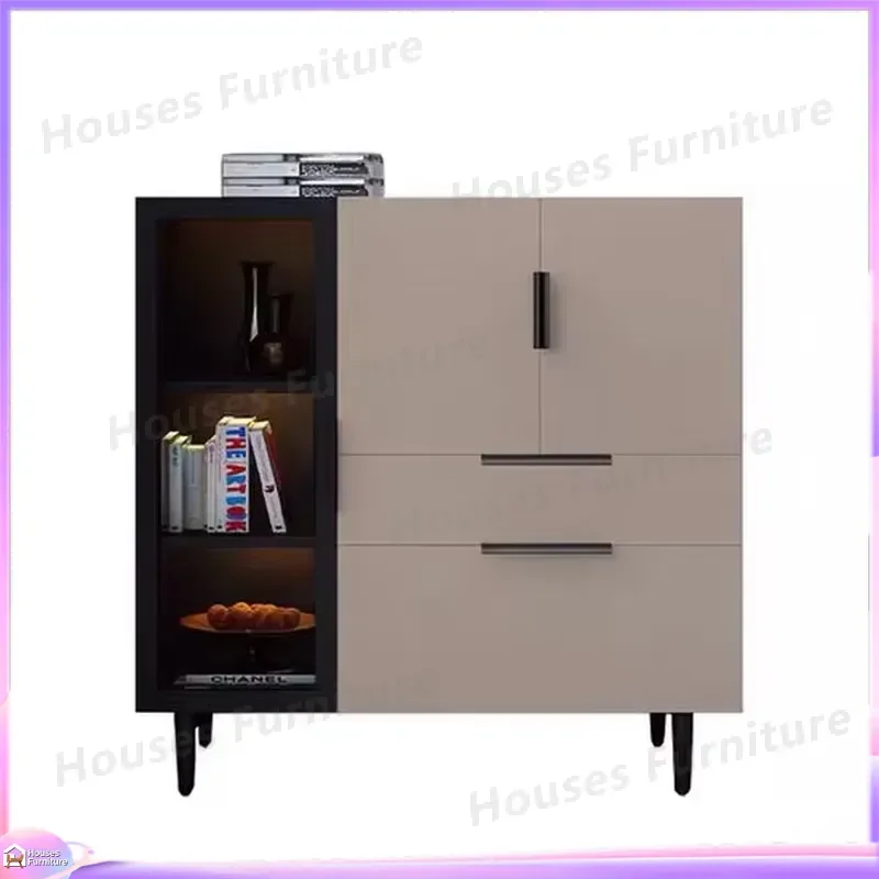 Modern Wooden Shoe Cabinet Large Capacity Entryway Storage Organizer Multi Layer Shoe Rack Shelf for Living Room Kitchen Home