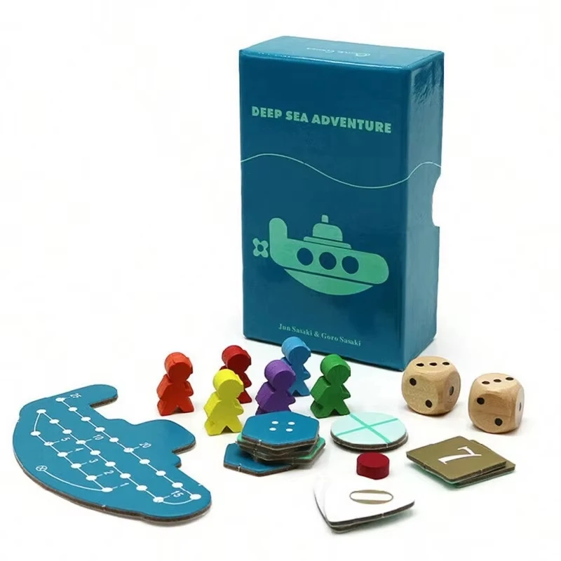 Juegos de mesa de fiesta "Deep Sea Adventure", cartas de juego de reunión familiar, juego de cartas divertido, juego de mesa de vacaciones, 1 ud.