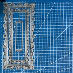 Lucky Goddess Metal Cutting Dies Slimline lace frame diy Scrapbooking Photo Album Decorative Embossing Paper Card Crafts Die