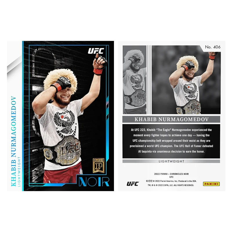 Aljamain Sterling Amanda Nunes Daniel Rodriguez Dustin Poirier Panini UFC Series Diy Homemade Collection Flash Card Toys Gift - view 6