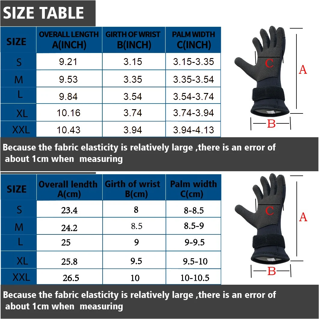 Men Women 5mm7mm Neoprene Kevlar Coated Winter Swimming Warm Non-slip Wear-resistant Outdoor Water Sports Fishing Diving Gloves