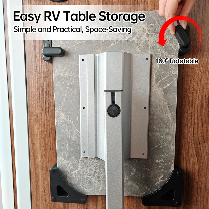RV Table Folding Latch Lock Kit Camper Caravan Table Fixing Bracket ABS Table Support Holder for Motorhome