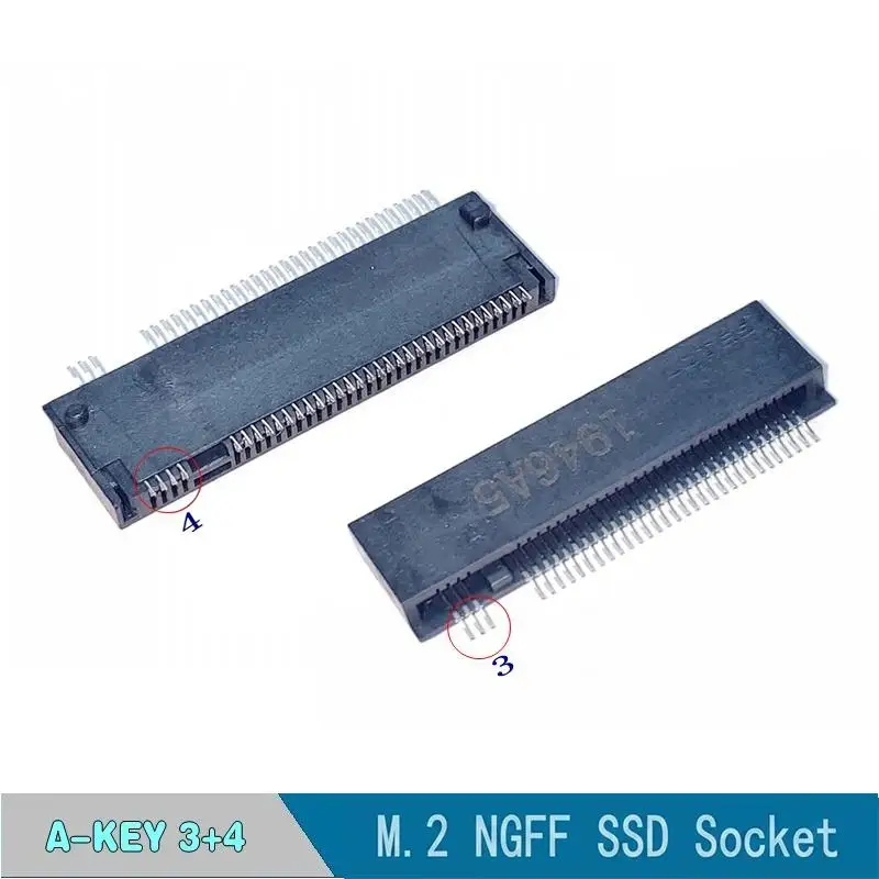 NEW SALE 5Pcs NGFF Socket / M.2 Interface Connector For SSD Female Socket 67P A/B/E/M Key, 2.3/3.2/4.2/8.5H