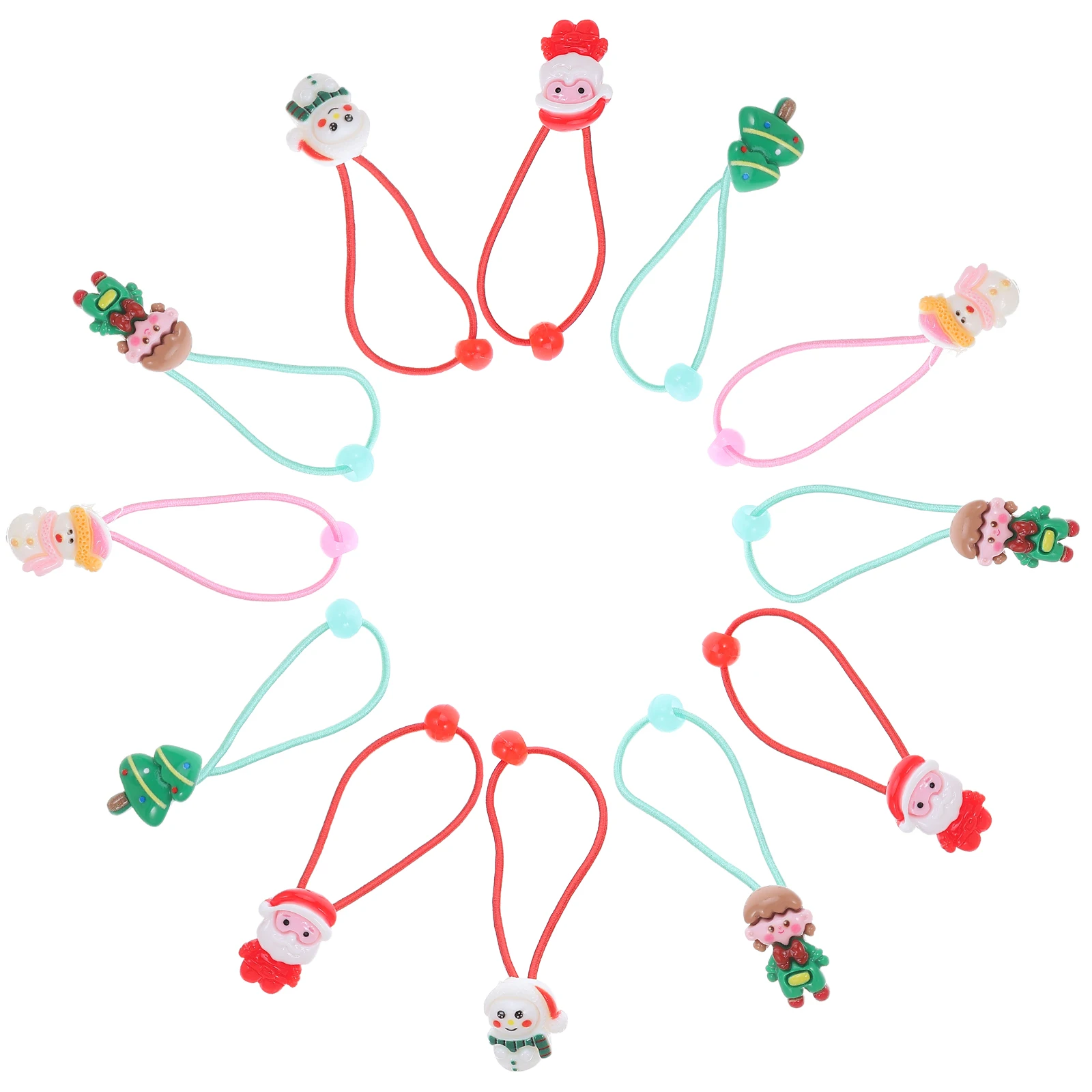 

30 шт. детские резинки для волос, повязка на голову для маленьких девочек, цветная эластичная рождественская повязка для детей, акриловые держатели для хвоста, красочные для девочек